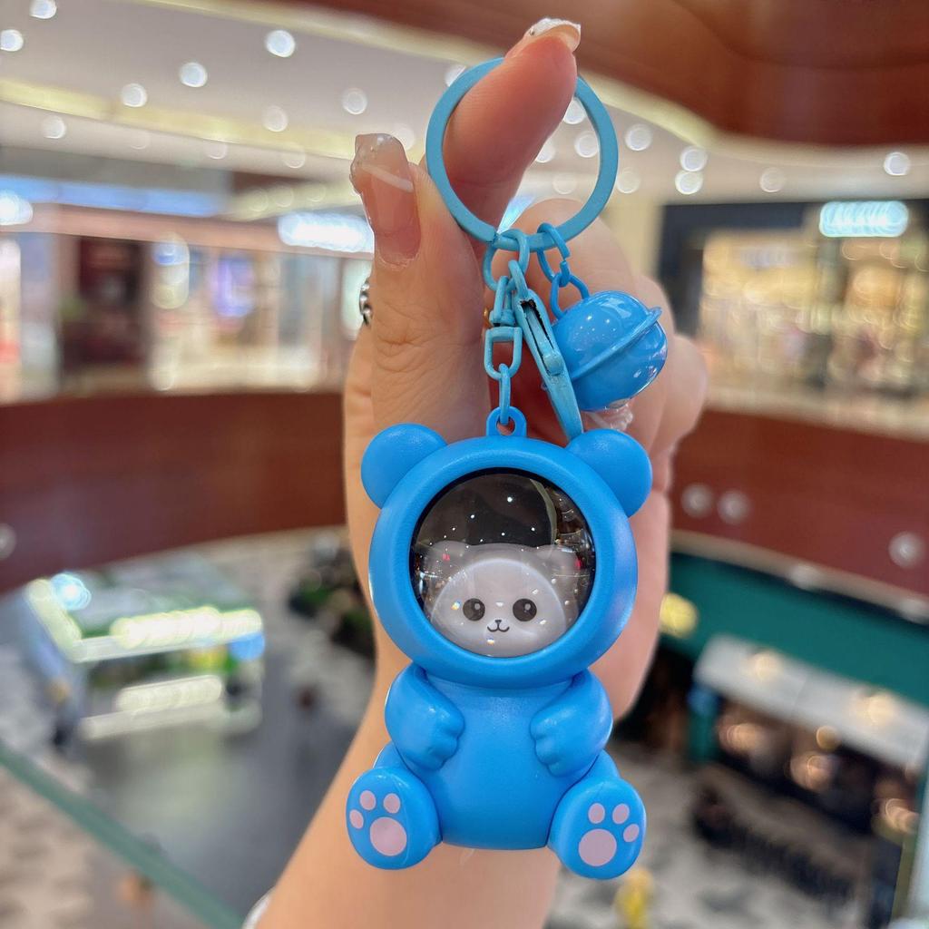 Panda & Capybara Luminous Keychain: Cute Night Light & Bag Pendant