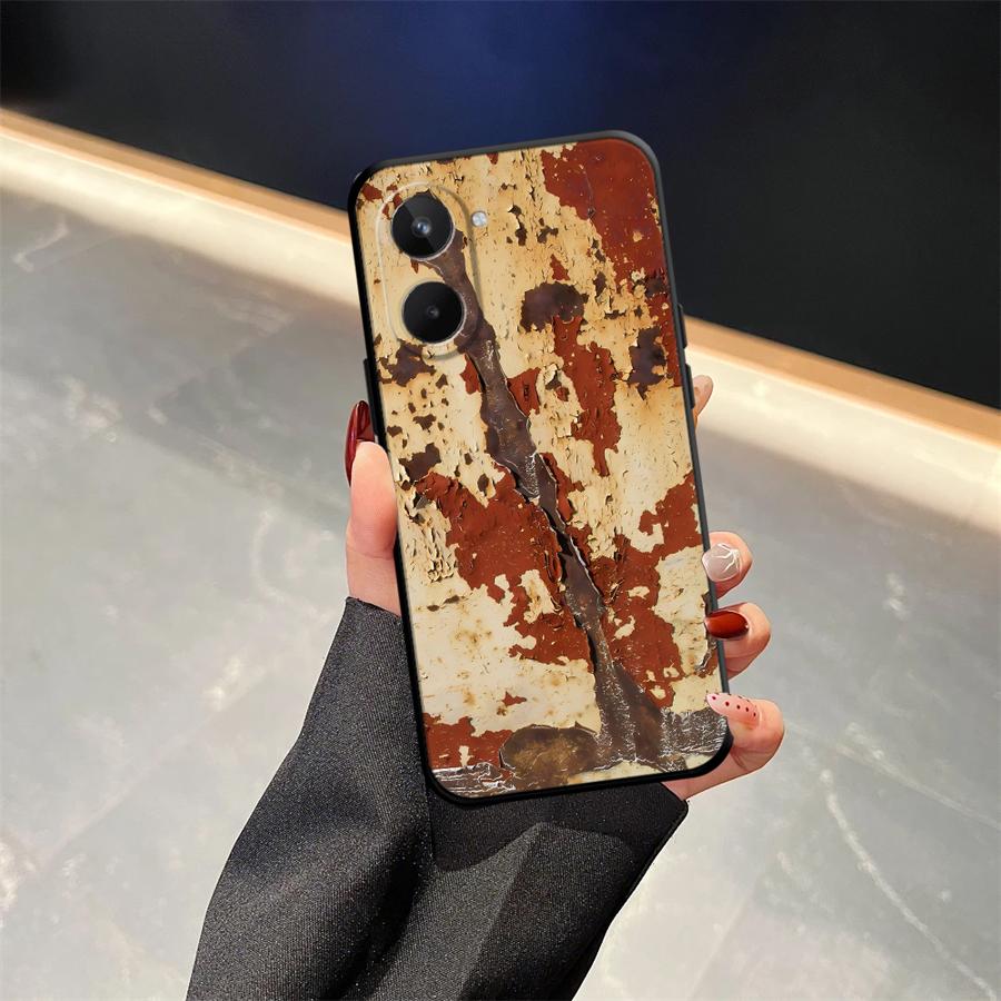 

Phone Cover Case for Realme 12 14 C33 C35 C53 C55 Nazro 50 50i C21 C25 P3 Ultra 11 Pro GT Master Neo2 C15 C12 Rust Art realme 7 5G