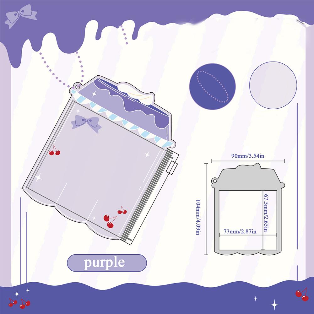 Pudding Shape Ita Bag Pin Case Badge Protector Transparent Case For Anime Badge Pins Decoration Cartoon Ita Bag Accessories