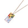 Kimetsu Necklace No Yaiba Anime Pendant Hashira Tanjiro Nezuko Zenitsu Metal Charm Jewelry Accessories Gift For