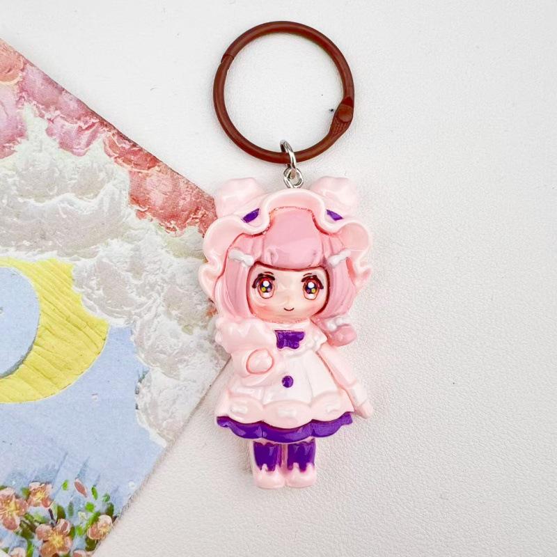 Sweet Girl DIY Resin Princess Keychain Pendant - Donna's Bag & Backpack Charm
