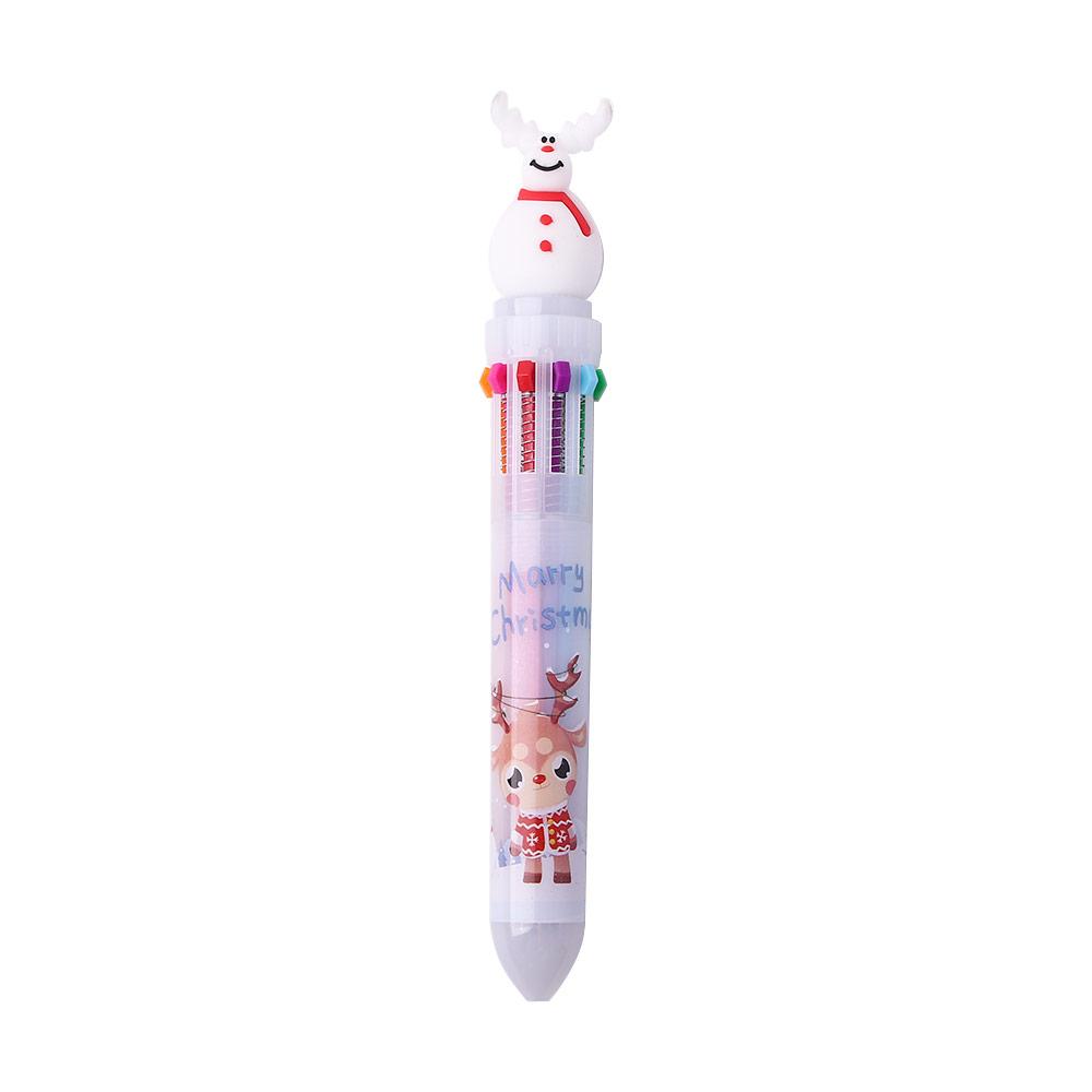 Snowman Santa Claus Office School Handwriting Oil Pen Stationery Xmas Ball Pen Christmas Ballpoint