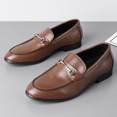 Móda Luxusní Módní Návrhář Nové Černé Hnědé PU Kůže Ležérní Pánské Nazouvací Loafer Formální Svatba Plesová Večerní Šaty