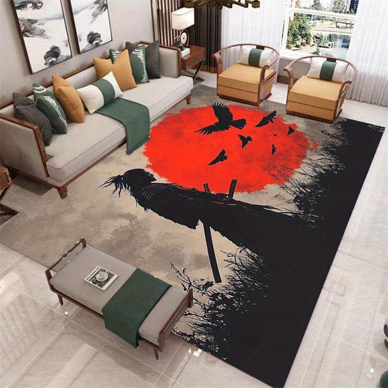 Warrior Spirit Pattern Carpet For Live Room Bathroom Floor Mat Soft Large Area Rug Waterproof Bedroom Rug Home Decor