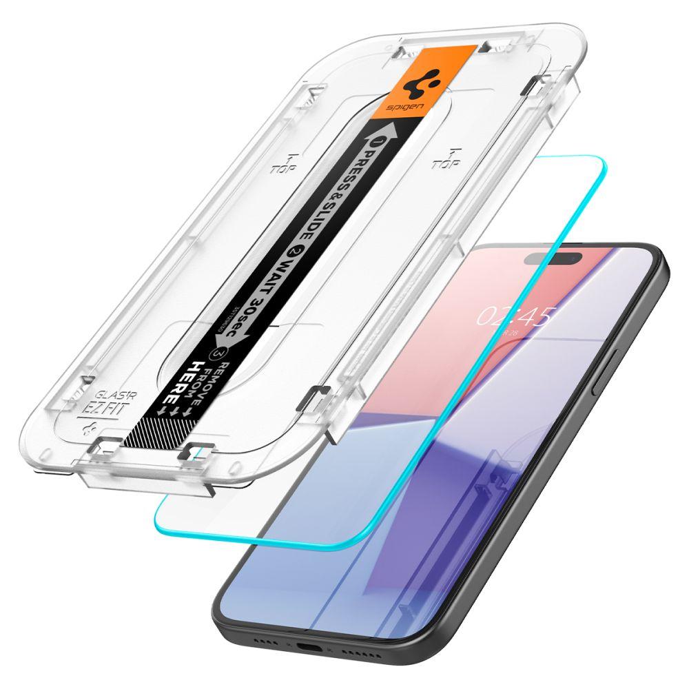 Szkło Hartowane Spigen Glas.tr Ez Fit Iphone 15 Plus Clear