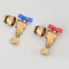 Underfloor Heating Inlet/Outlet Angle Valve with Aluminum-Plastic Pipe, Double Union Male Thread, Brass Ball Valve.