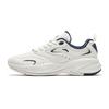 ACE Slip Resistant Abrasion Resistant Low Top Casual Running Shoes Women's Ivory White/New Ink Blue Sneakers
