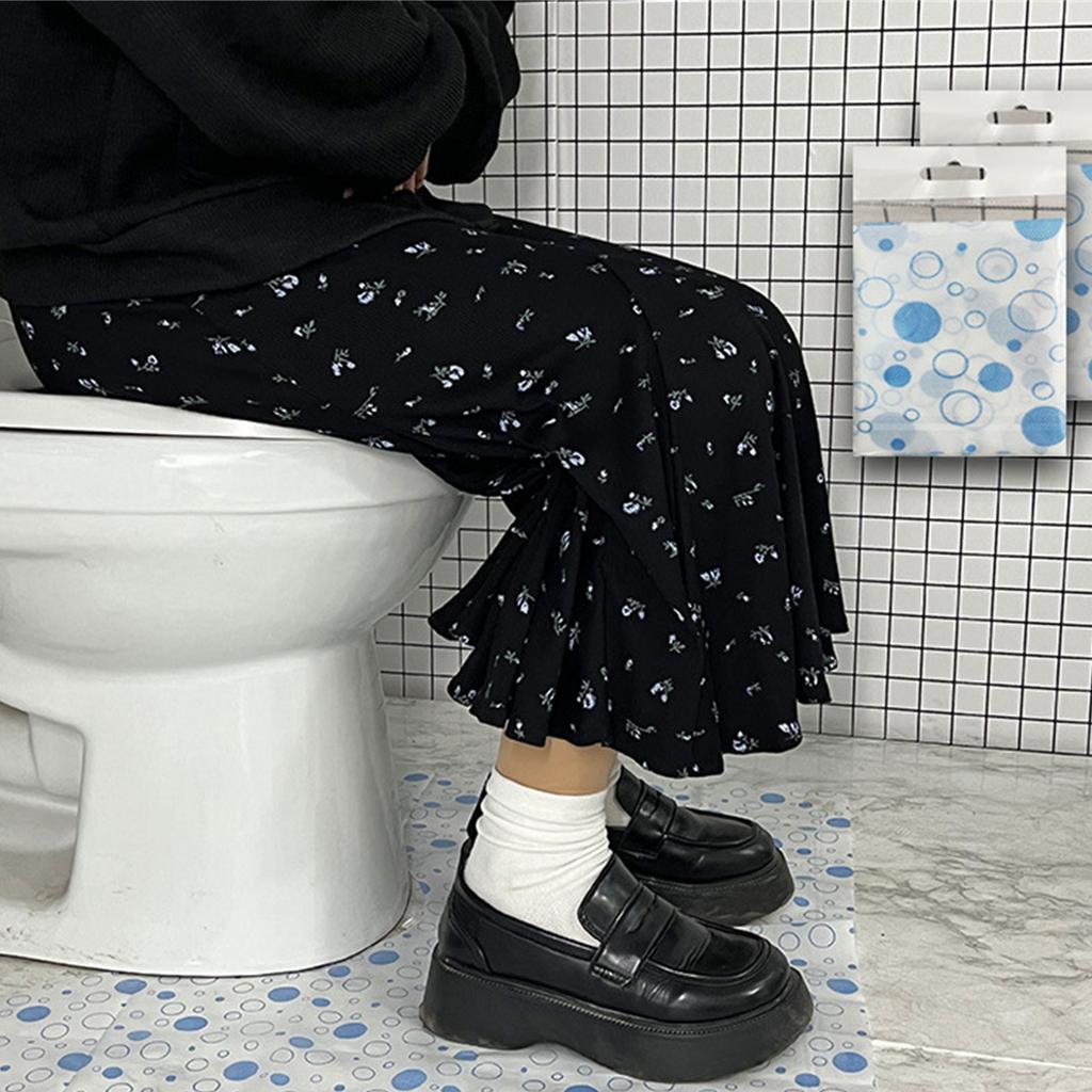 Disposable U Shaped Waterproof Non Slip Toilet Floor Mats for Bathroom Hygiene and Cleanliness