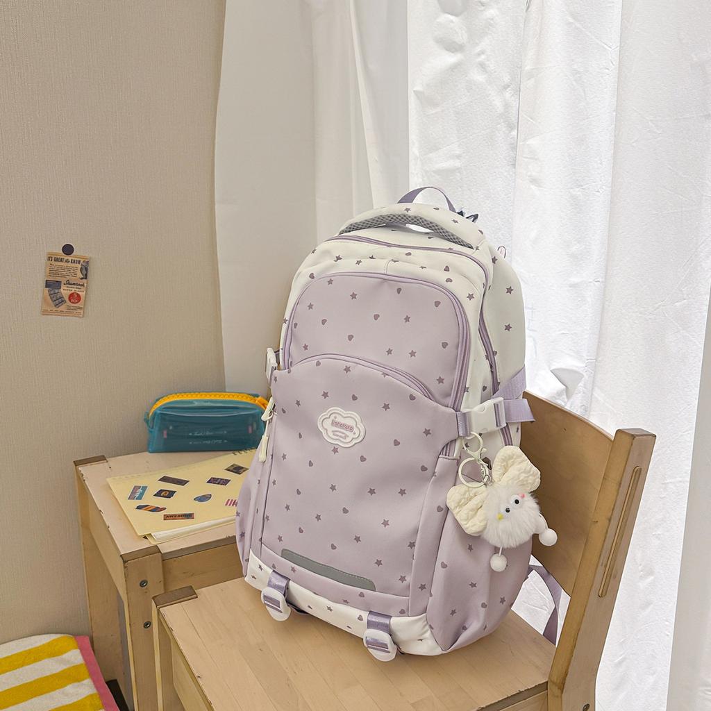 Schoolbag Korean niche design sense backpack new high value junior high school student schoolbag female sweet commuting versatile backpack