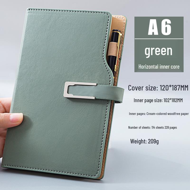 A6 Pocket Notebook with Pen Loop - Portable and Simple Diary