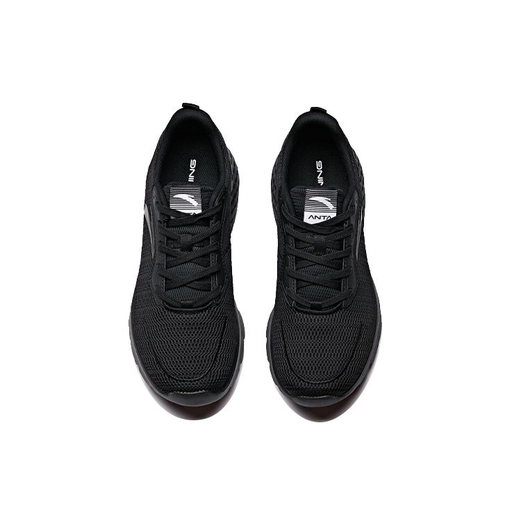 Anta Comfortable Versatile Casual Shock Absorbing Non-Slip Wear-Resistant Breathable Low-Top Running Shoes Men Sneaker Black 112025577-4
