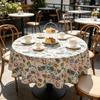 Tavola da Pranzo Cucina Area Relax Decorazione Lavabile Piccolo Tessuto Cotone Rotonda Tovaglia
