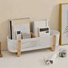 Large Capacity Cosmetic Storage Box with Divider Modern Desktop Organizer Minimalist Style Space-saving Kicthen Storage Basket