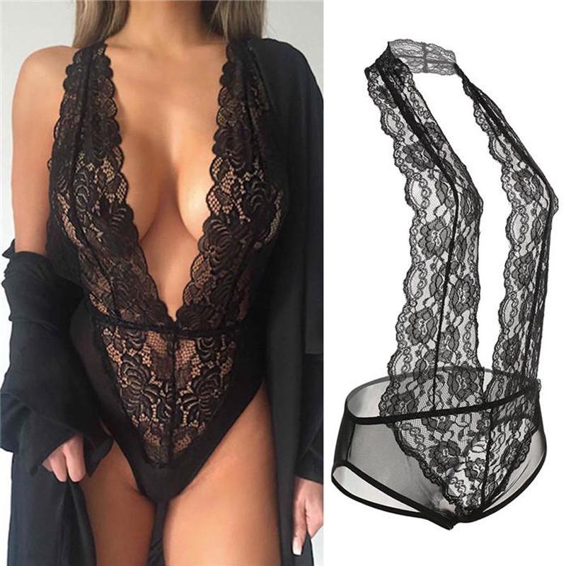 

Женщины нижнее белье боди женское Комбинезоны кружева Babydoll пижамы халаты сексуальная одежда