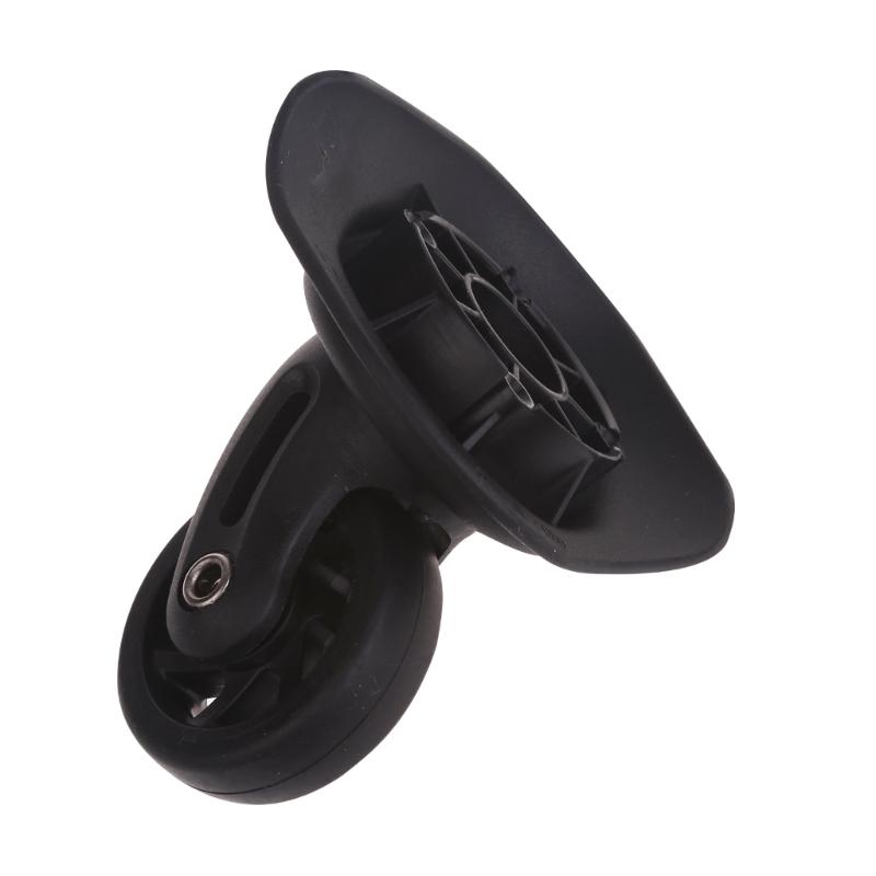 Trolley Casters Single Row 360 Degree Swivel Suitcase Silent Wheels 2pcs Black
