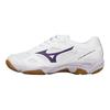 Mizuno Cyclone Speed CN Scarpe da Pallavolo a Collo Basso Antiscivolo Resistenti all'Usura Sneakers Unisex Bianco Viola V1GA218135