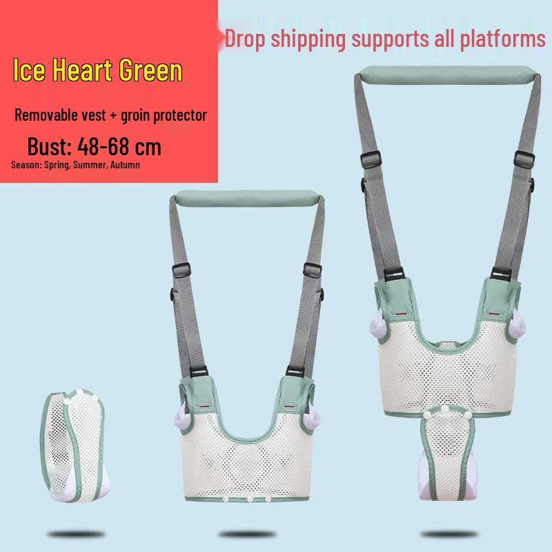 Breathable Toddler Walking Belt with Anti-Choking Leash and Anti-Fall Support