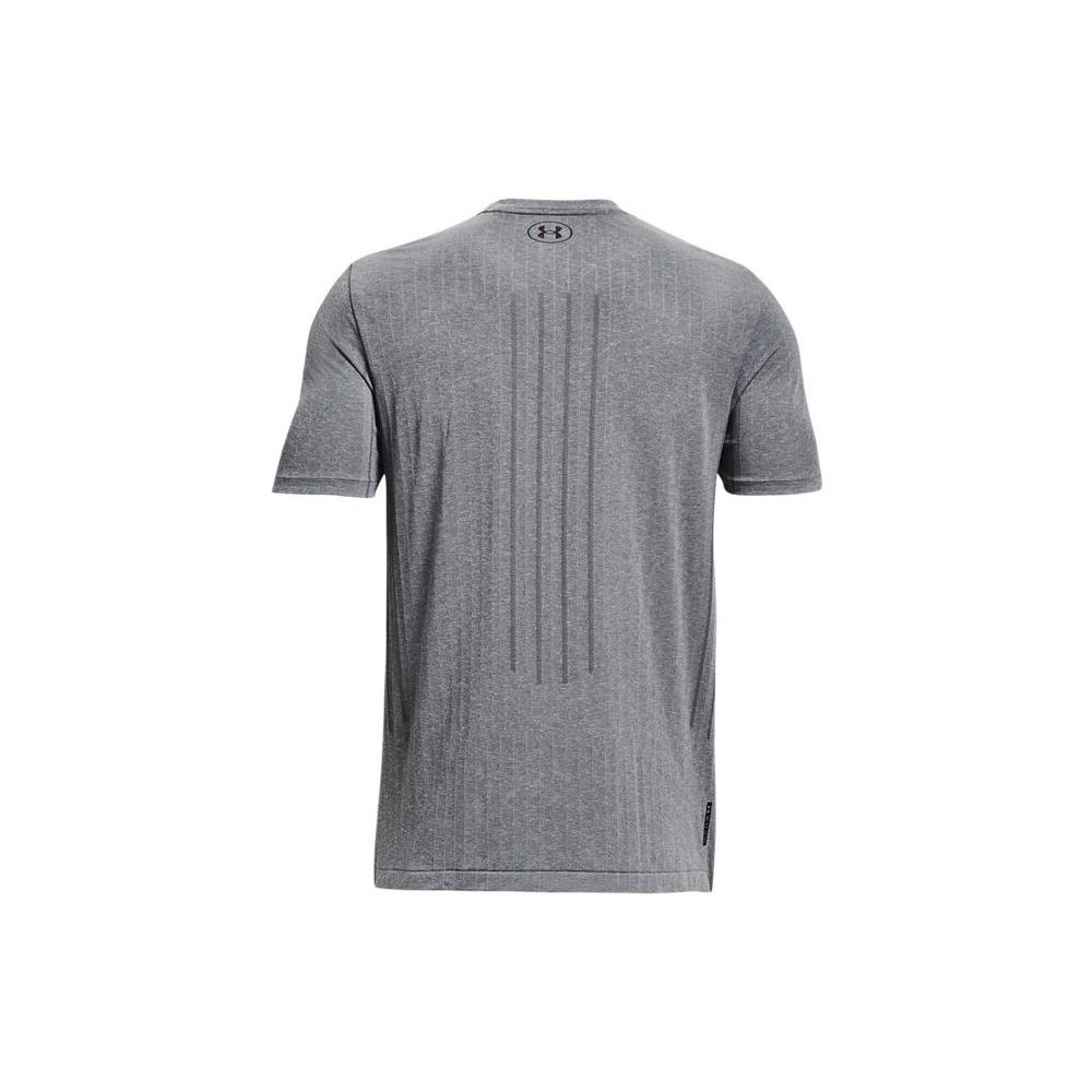 Under Armour Printed Round Neck Sports T-Shirt Men Tops Gray 1373724-012