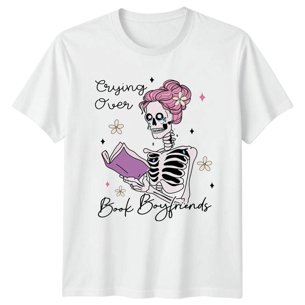 Crying Over Book Boyfriends Unisexs TShirt RoUnisexce Reader Birthday Gift S