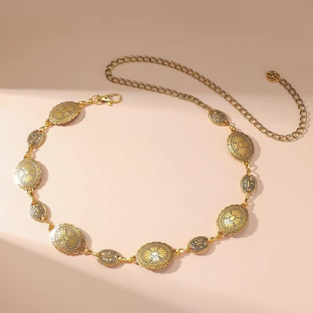 Belly Chain Bohemian Waist Chains Oval Tassel Body Chain Fashion Dress Belt Chains Women