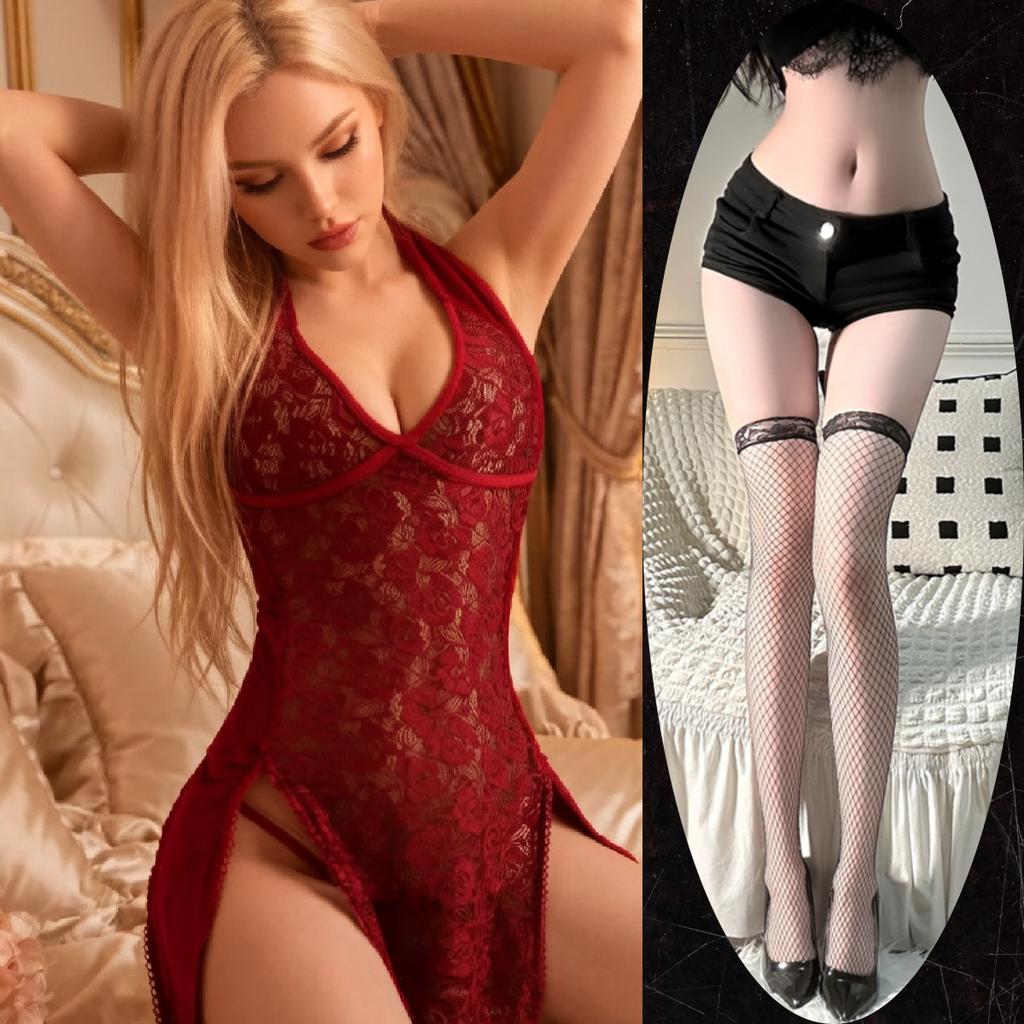 Sex underwear sexy back strap hollowed out free temptation lace classical women's retro split cheongsam pure desire