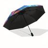 Inside Out 2 Theme Automatic Compact Folding Cute Umbrella - Portable and Durable, 8-Bone Iron Umbrella for All Weather0707088