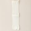 Women's Summer Cotton Mesh Boneless White Breathable Lace Two Toe Pile Socks