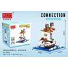 Linkgo Building Blocks di Connessione Uno Luffy Chopper Piece Boa Franky Zoro Nami Robin Jinbei Brook Modello 3D Giocattolo con Mini Mattoncini