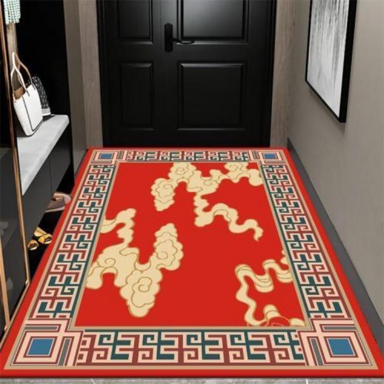 New Chinese Style Living Room Large Area Carpet Entrance Bedroom Carpet Anti Slip and Dirt Resistant