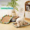 Pet Cooling Mat: Summer-Ready Nest for Cats & Dogs - All-Season Rattan Bed.