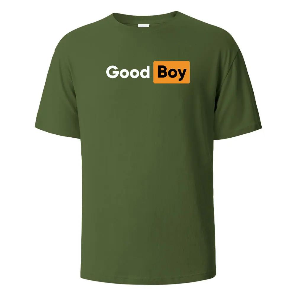 

Good Boy Print T-Shirt Summer Tees For Men Women 100% Cotton O-neck Oversize Casual Short sleeved Tops 4XL