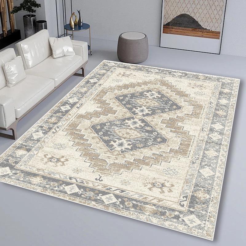 European Persian Style Carpet for Living Room Decoration Bedroom Sofa Large  Rug Study Balcony Non-slip Floor Mats Customizable
