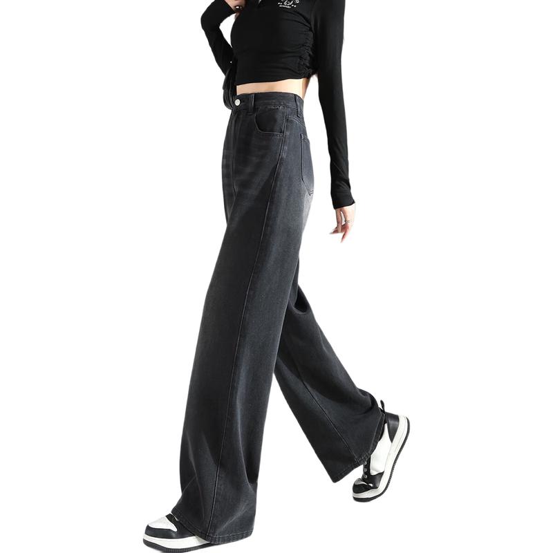 

TonLion Women s 2024 Wide-Leg Straight Casual Jeans 28
