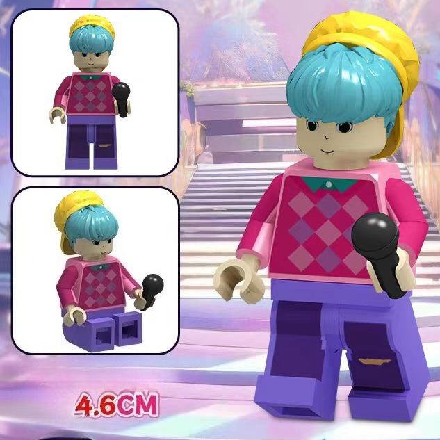 8 Stück Kpop Dämonenjäger Zusammenbau Bausteine, Rumi Mira Zoey Sussy Figuren Statuen, Sammlung für Mädchenfans Weihnachtsgeschenk