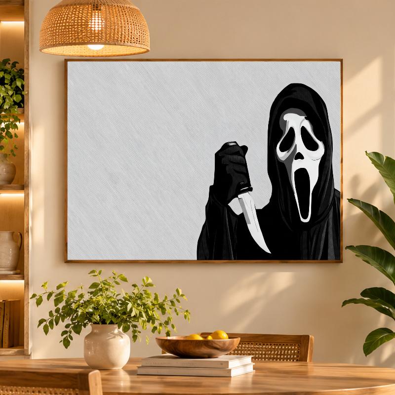 5D Diamond Painting Scream Ghostface DIY Full Drill Diamond Art Kit Home Decoration
