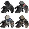 Motorcycle Touch Screen Gloves Genuine Leather Mesh Textile Racing Motocross Riding Motorbike Riders Full Finger