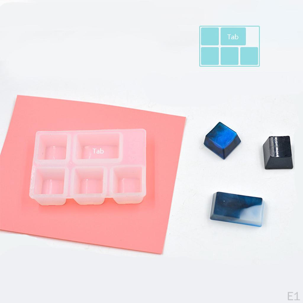 Resin Casting Tool Silicone S In Keyboard Shapes for Chocolate, Jelly, Sweets, Desserts, Baking Soap