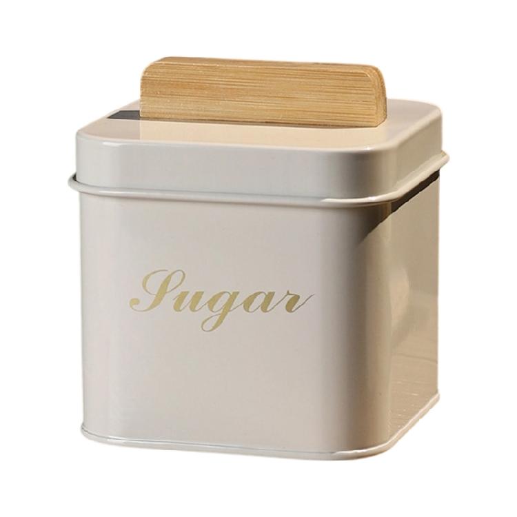 Contenitore con Coperchio in Bambù per Chicchi di Caffè, Tè Sfuso e Caramelle, Contenitore per Alimenti, Barattolo, Strumento per l'Organizzazione della Cucina