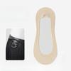 Female Spring and Summer Thin Style No Trace No Drop with Non Slip Silicone Invisible Ice Silk Boat Socks