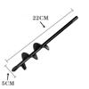 Hand Tools Garden Auger Kit Carbon Steel Flower Planting Soil Drill Bits Auger Drill Bit  Outdoors