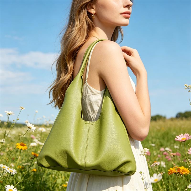 Borsa Hobo Oversize in Morbida Pelle, Ampia, Elegante & Versatile Borsa a Mano da Braccio/Spalla per Uso Quotidiano, Lavoro & Viaggio