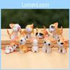 Chis Sweet Home Pvc Decor With Cat Figurines For Home Display