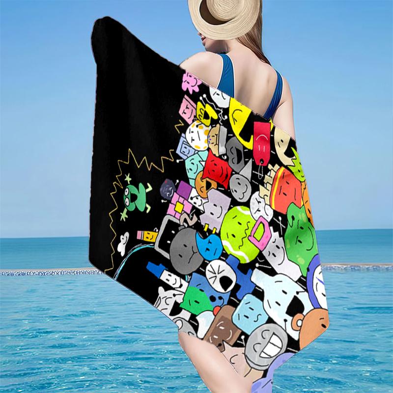 Colorful Dream Island Collage Beach Towel, Super Soft Microfiber, Gift for Her/Him, Birthday, for Pool, Beach, Travel, Home Decor Fan gifts