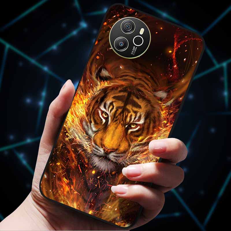 

Для Oscal Tiger 12 Чохол Крутий Розкішний М який Чорний Силіконовий Ударостійкий Чохол для Телефона для Blackview Oscal Tiger 12 Coque Fundas TPU Etui Oscal Tiger 12