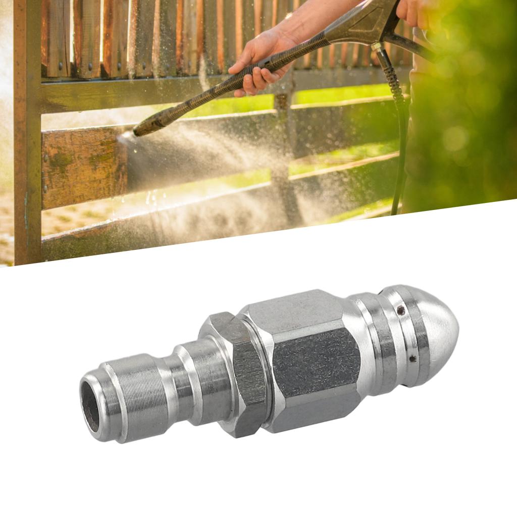 1 Front 6 Back Nozzle 1/4 inches Hose Spare Stainless Steel Wear Resistance 1/4inch Accessory Low Cost Replace