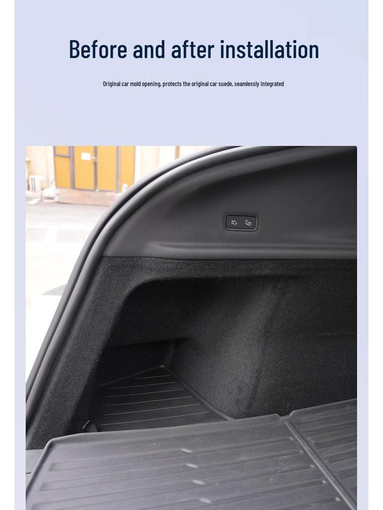 Schutz-Seitenverkleidungen für den Kofferraum aus Flanell für Tesla Model Y 25 Refresh