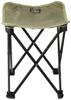BUNDOK Mini Aluminum Stool, Medium Size, Khaki (BD-116KA), with Storage Case, Compact Chair