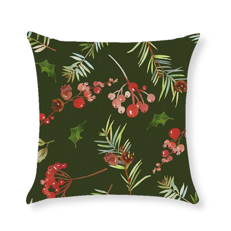 Home Christmas Throw Pillow Cover Holiday Home Cushion Cushion Cover Sofa Side Sleeping