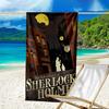 Sherlock Victorian Mystery Quick-Dry Microfiber Beach Towel Super Soft & Absorbent for Bath, Beach, Travel Bath Time Accessory, Fan Gifts