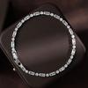 Zirconia White Crystal Tennis Bracelet - Light Luxury Beaded Couple Design
